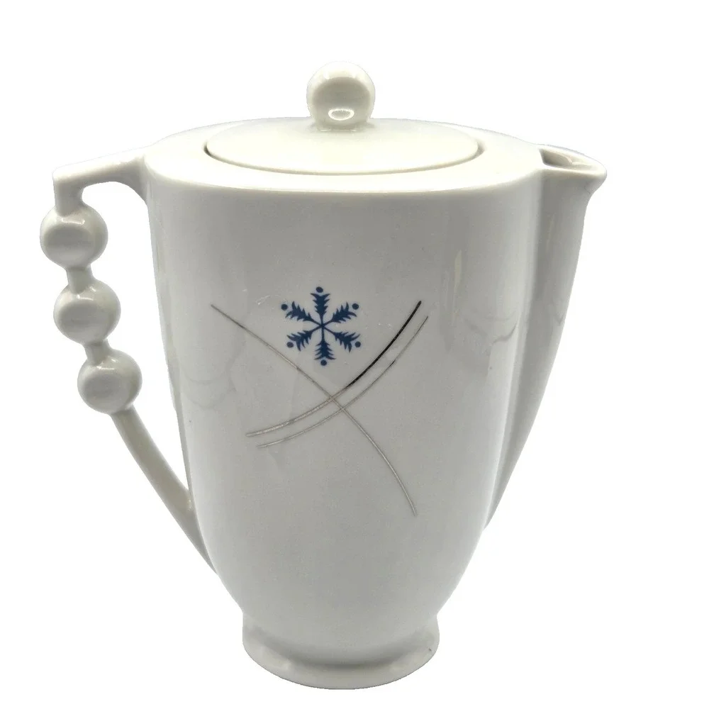 Royal Jackson Parisienne St. Moritz TeaPot‎ Snowflake Pattern UNIQUE Ball Handle